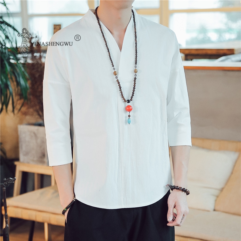 Summer Clothing For Japan - Kimono japońskie męskie krótkie koszulki z