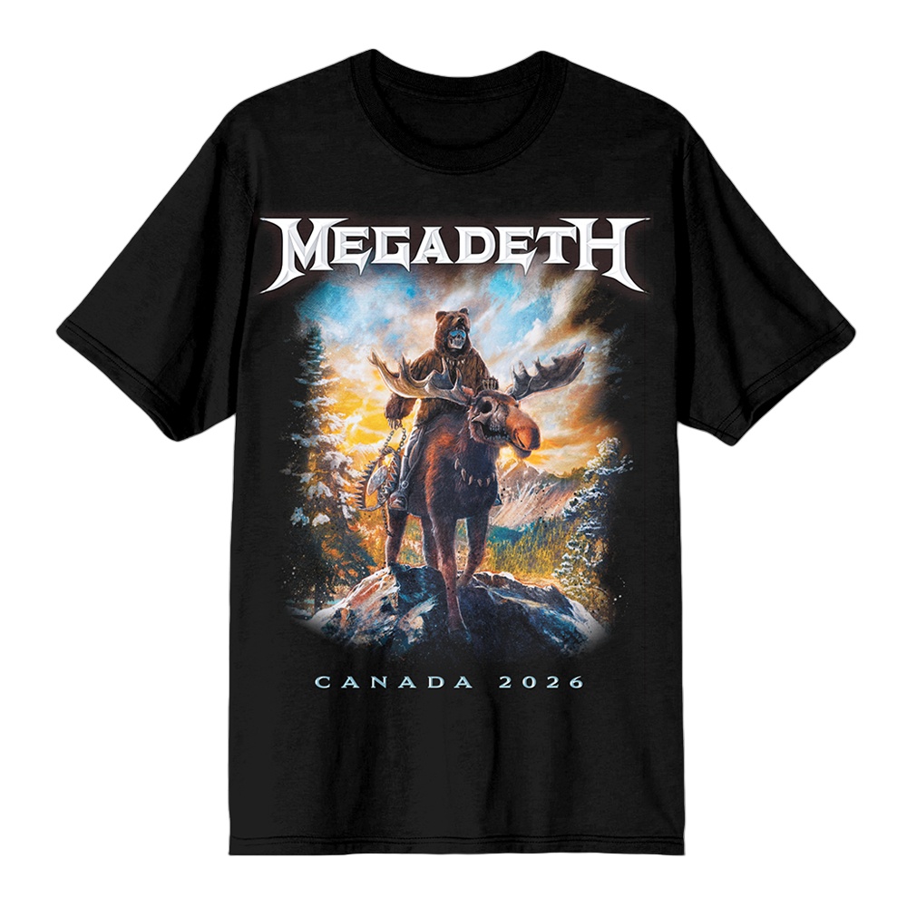 Summer Clothing Canada - Koszulka zespołu rockowego Megadeth, trasa po