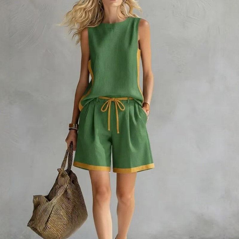 Summer Clothing Girls - Letni komplet damski 2026: bezrękawnik i