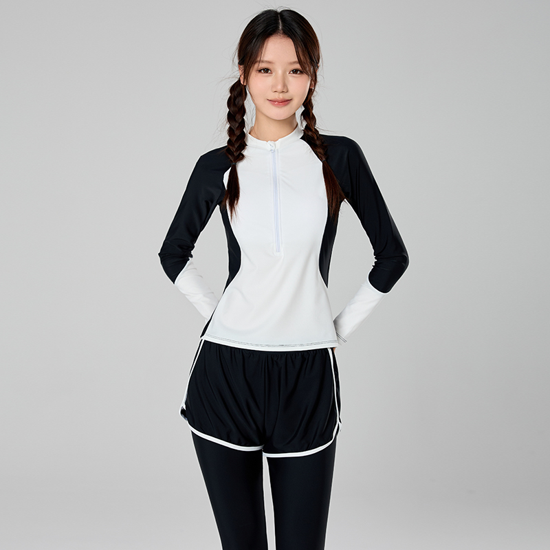 Rash Guard Long Sleeve - Muzułmańskie stroje kąpielowe dla dziewczynek, strój