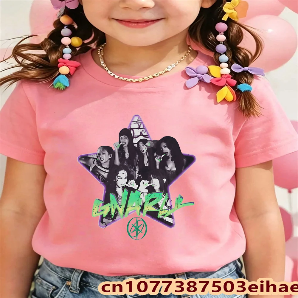 Summer Clothing Kids Sale - Koszulka KATSEYE Modne Koszulki z Nadrukiem