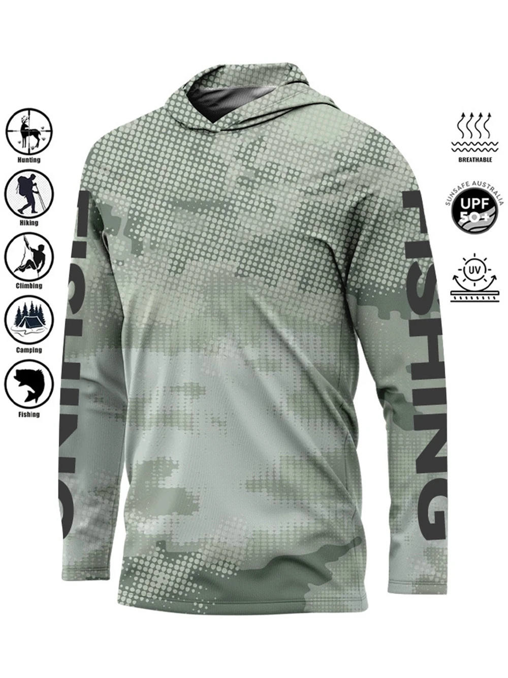 Rash Guard Long Sleeve - Koszulka wędkarska MALFC z kapturem, odzież