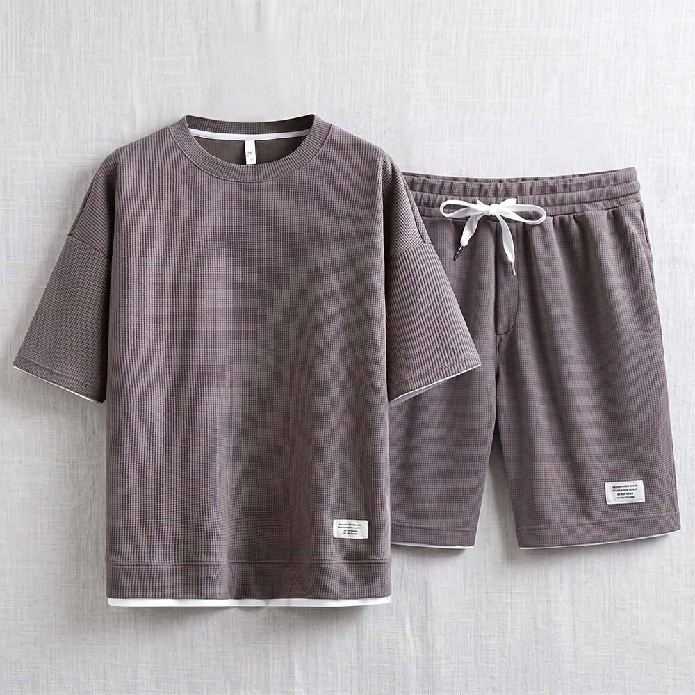 Letni męski komplet dresowy z  – Summer Clothing Trend recenzja i cena