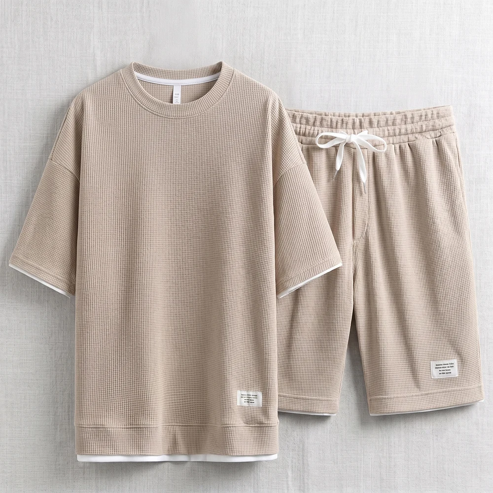 Letni męski komplet dresowy z  – Summer Clothing Trend recenzja i cena