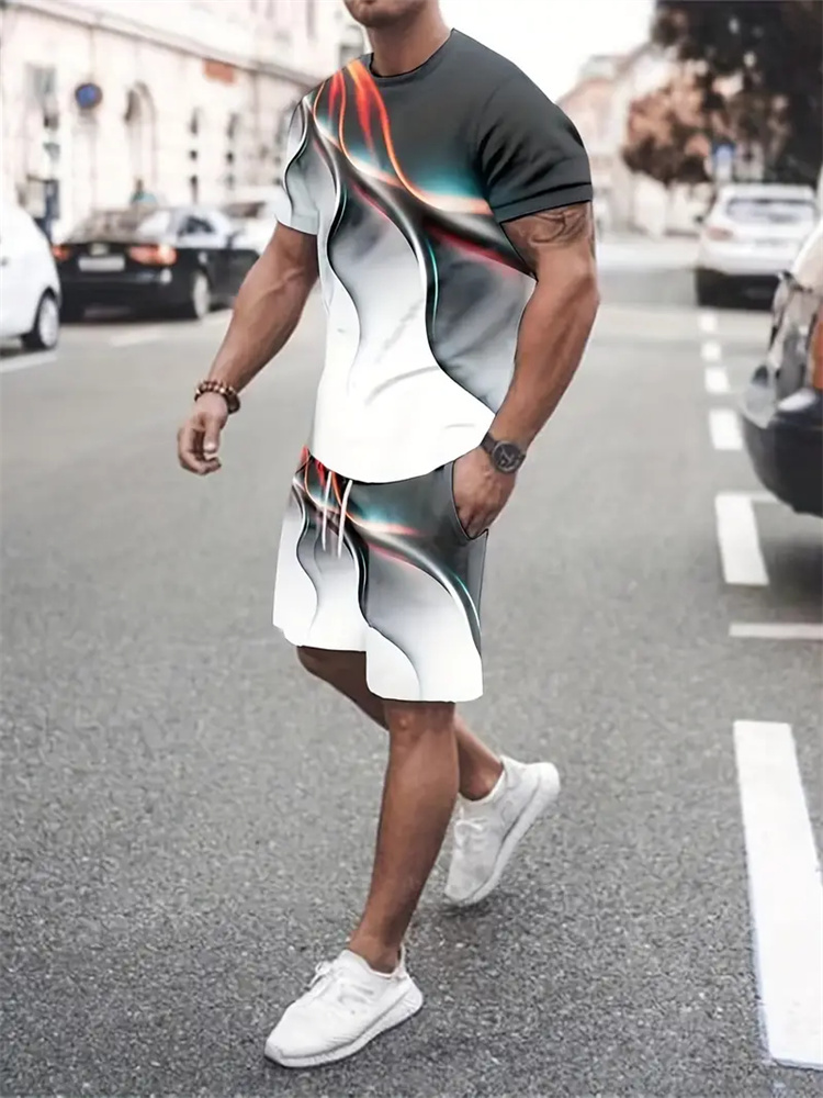 Męski Damski Gradientowy T-shi – Summer Clothing Trend recenzja i cena