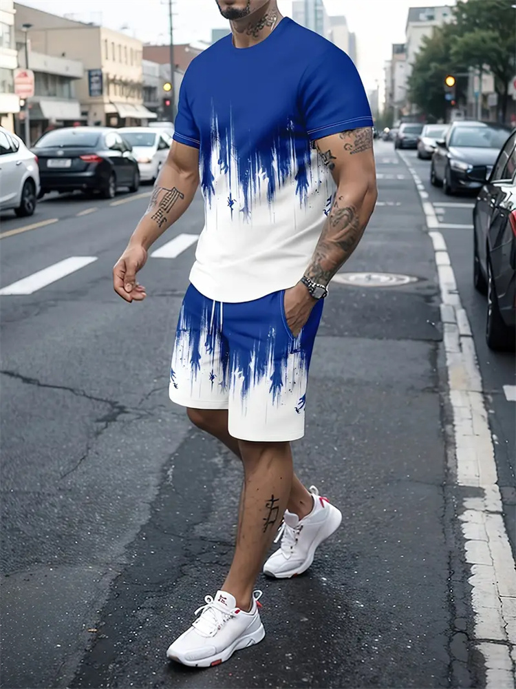 Męski Damski Gradientowy T-shi – Summer Clothing Trend recenzja i cena