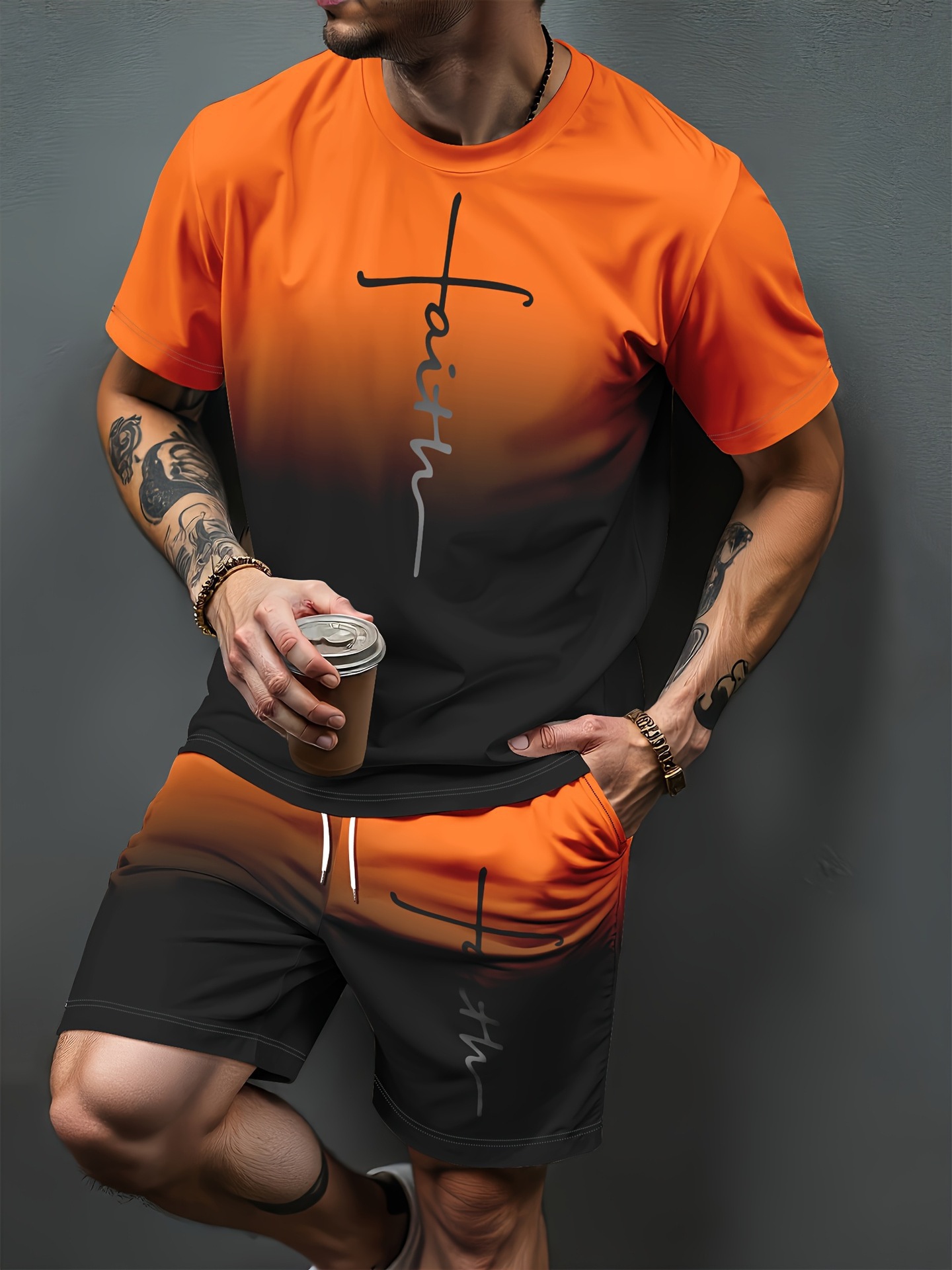 Gradientowy wzór liter, druk 3 – Summer Clothing Patterns recenzja i cena
