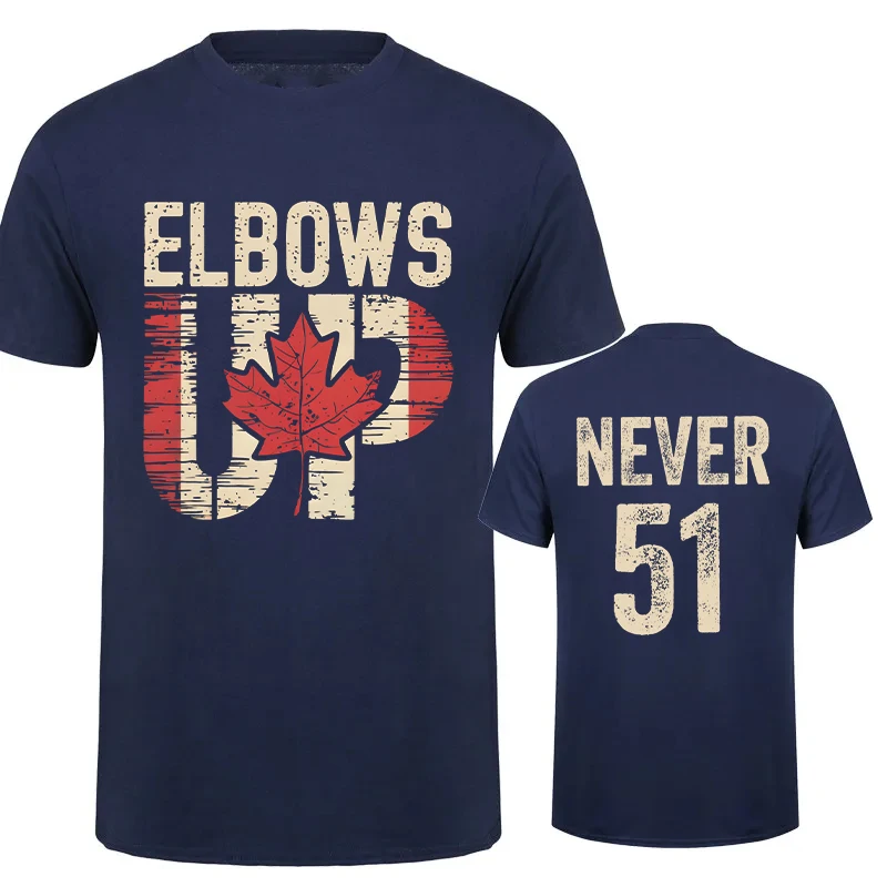 Retro Elbows Up Canada Print T – Summer Clothing Canada recenzja i cena