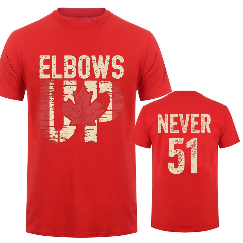 Retro Elbows Up Canada Print T – Summer Clothing Canada recenzja i cena
