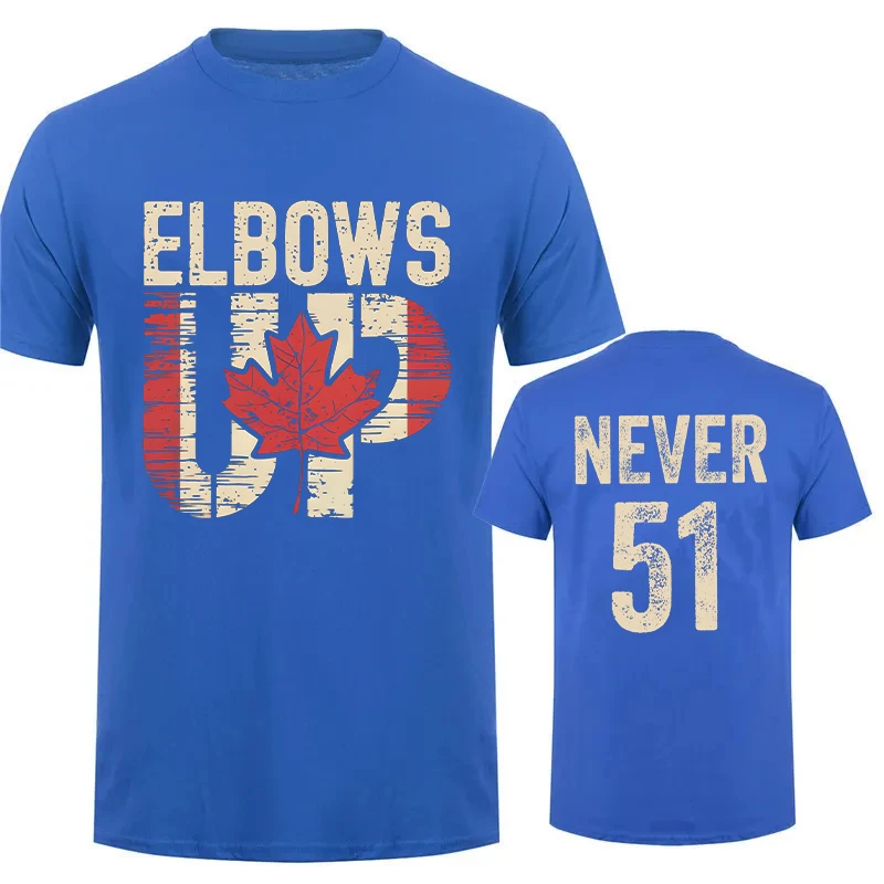 Retro Elbows Up Canada Print T – Summer Clothing Canada recenzja i cena