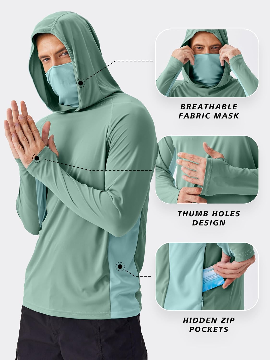 PINSPARK Męska bluza z kapture – Rash Guard Long Sleeve recenzja i cena