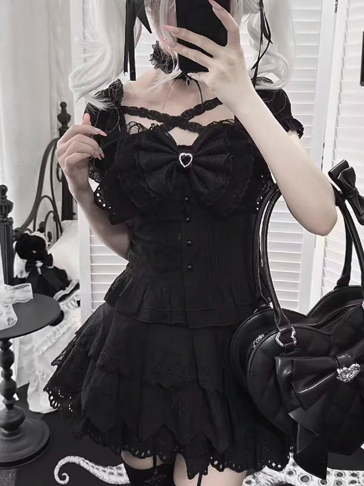 Japońskie retro bluzki z bufia – Summer Goth Clothing recenzja i cena