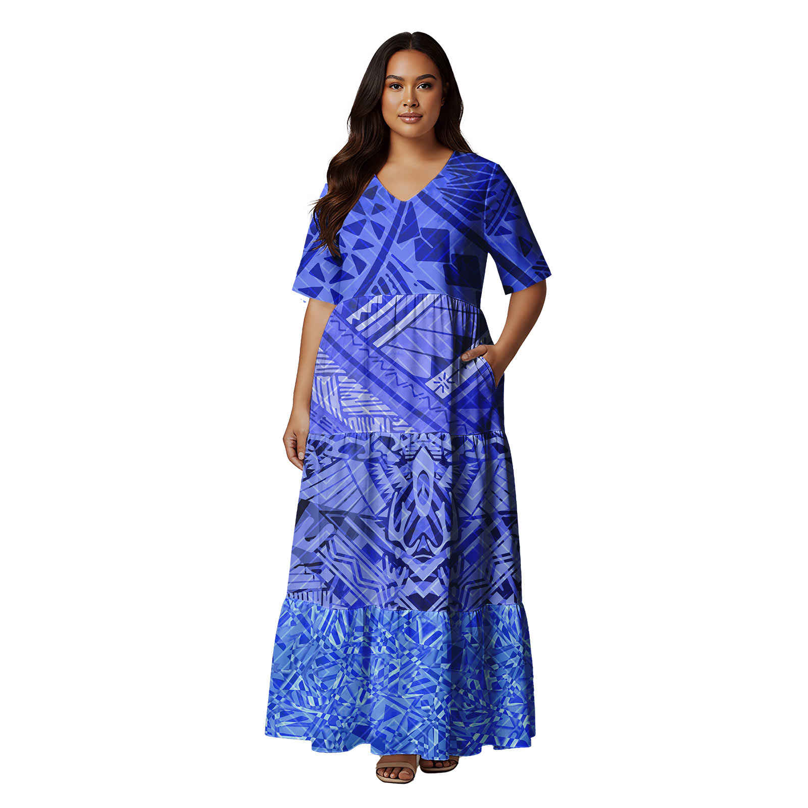 Sukienka maxi z krótkim rękawe – Summer Clothing Patterns recenzja i cena