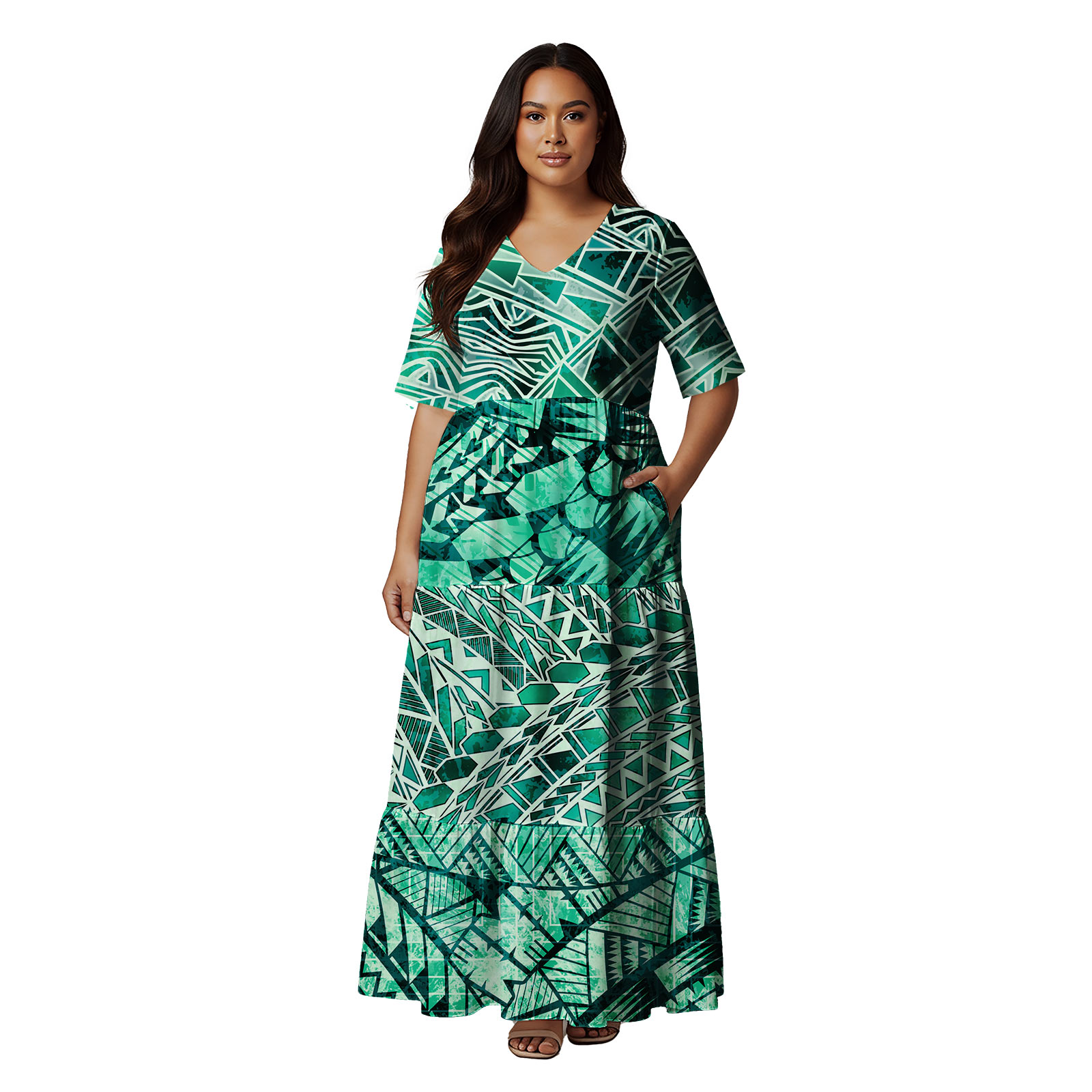 Sukienka maxi z krótkim rękawe – Summer Clothing Patterns recenzja i cena