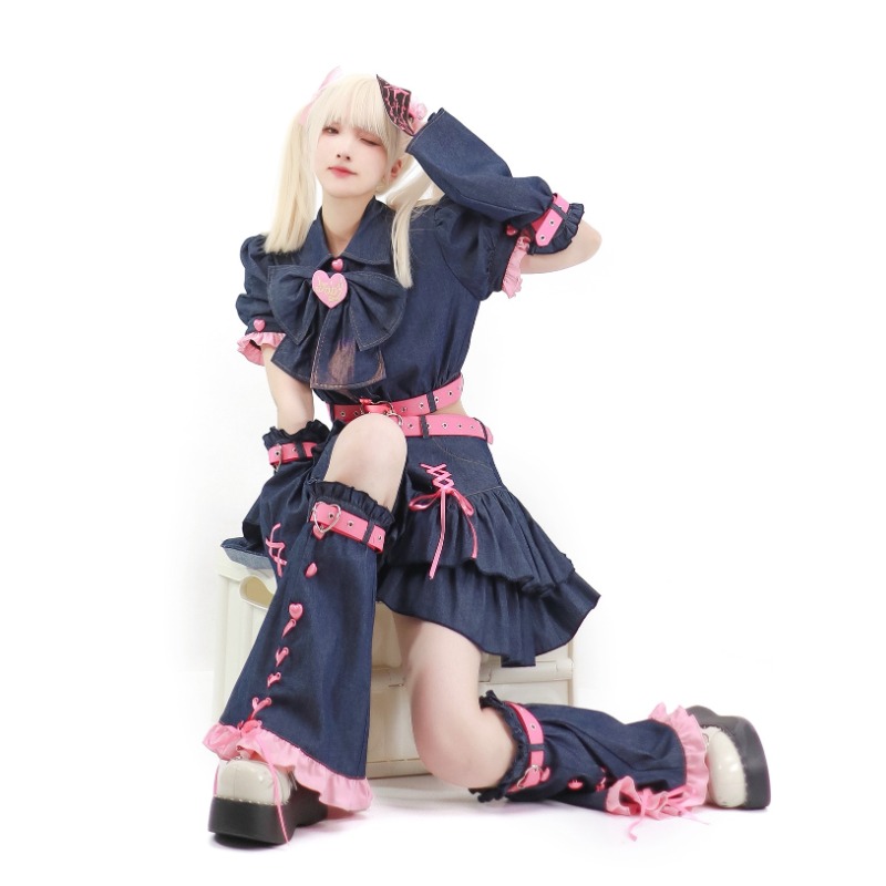2024 Denim Sweetheart Y2k Set  – Summer Clothing Y2K recenzja i cena