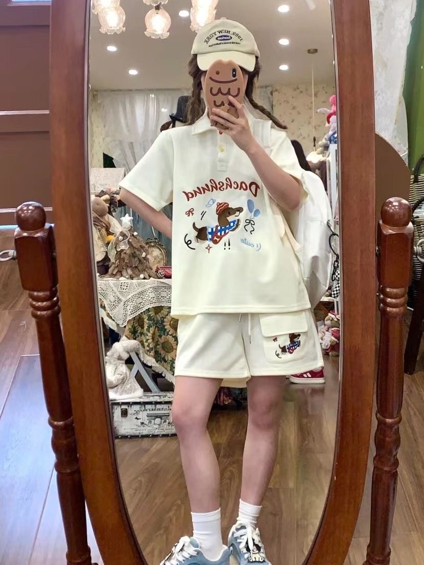 Kawaii Haft Pies Japoński Styl – Summer Clothing For Japan recenzja i cena